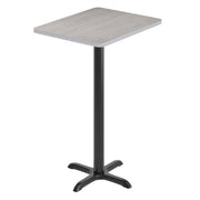 24x30 Gray Table Top & X Base