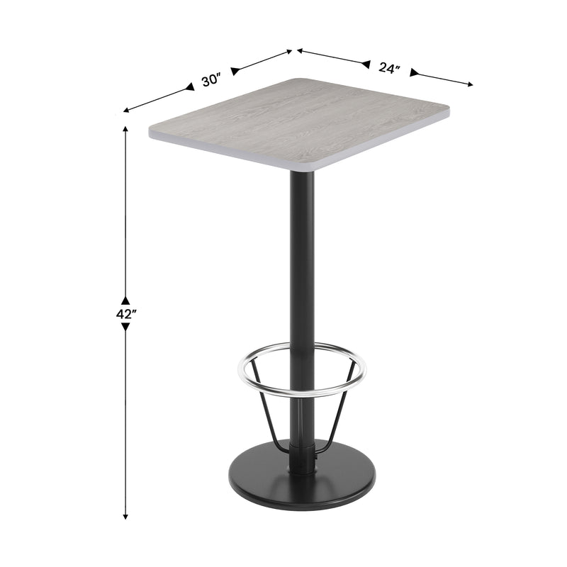 24x30 Gray Table Top & RD Base