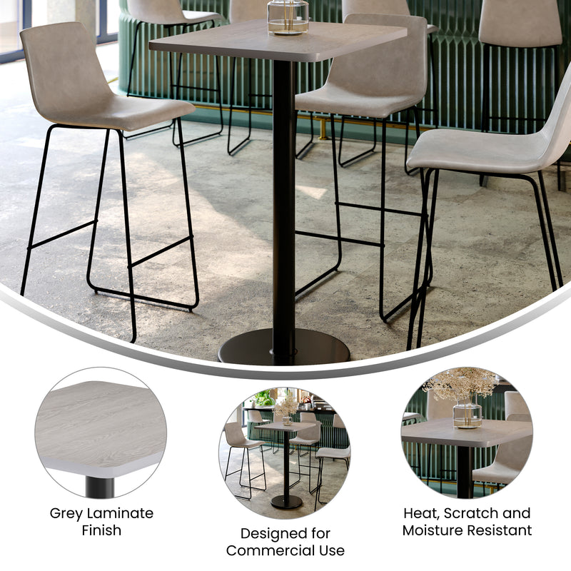 24x30 Gray Table Top & RD Base