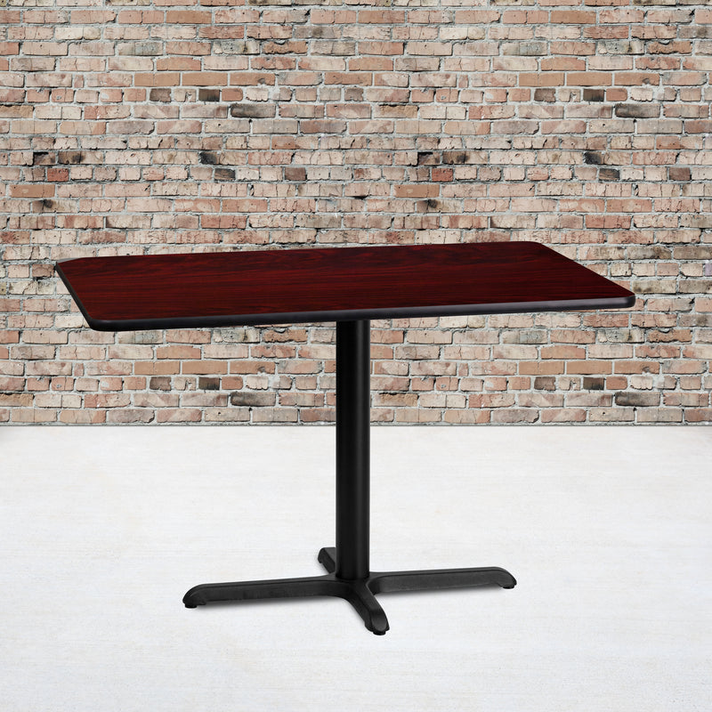 24x42 MA Laminate Table-X-Base