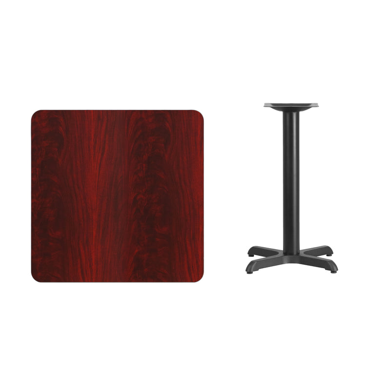 30SQ MA Laminate Table-X-Base