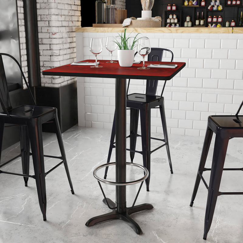 30SQ MA Laminate Table-X-Base