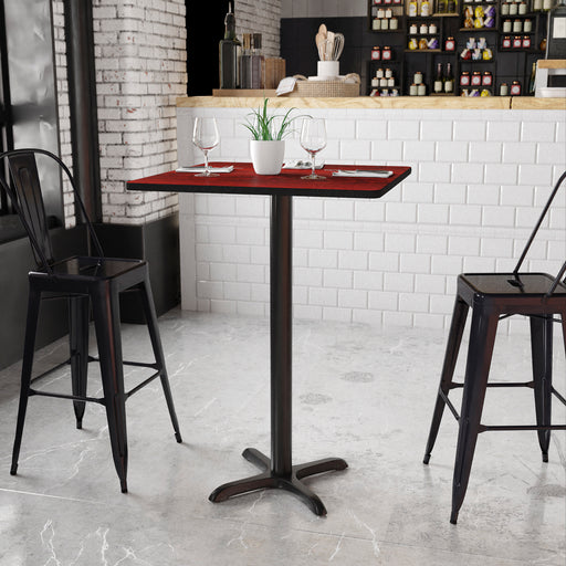 30SQ MA Laminate Table-X-Base