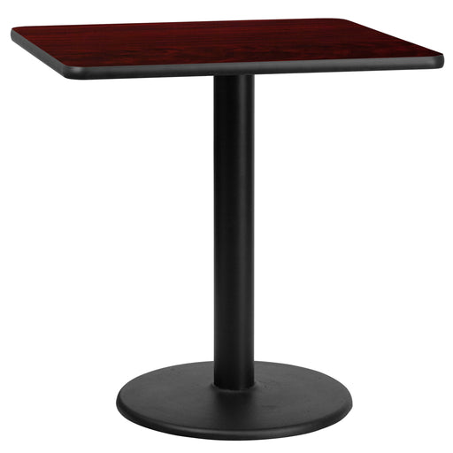 30SQ MA Laminate Table-RD Base