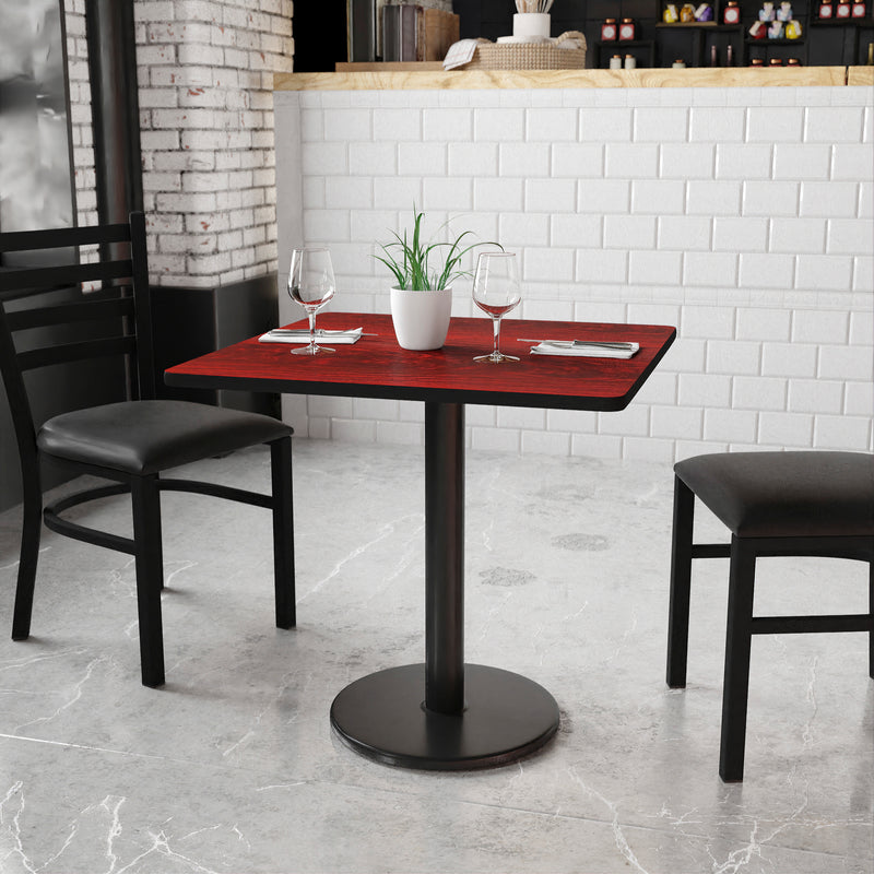 30SQ MA Laminate Table-RD Base