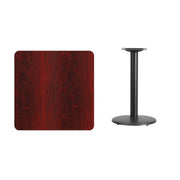 30SQ MA Laminate Table-RD Base