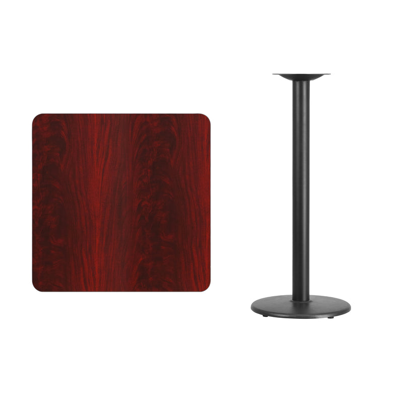 30SQ MA Laminate Table-RD Base