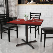 36SQ MA Laminate Table-X-Base