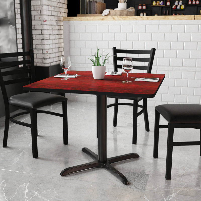 36SQ MA Laminate Table-X-Base