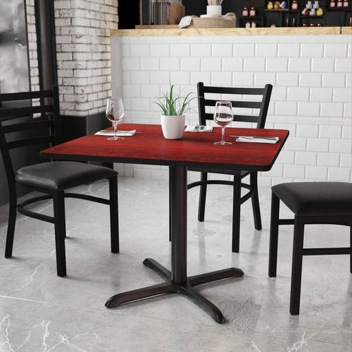 36SQ MA Laminate Table-X-Base