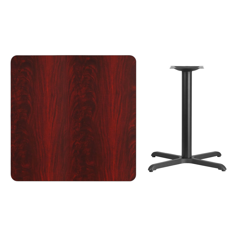 36SQ MA Laminate Table-X-Base