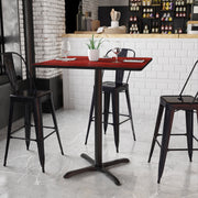 36SQ MA Laminate Table-X-Base