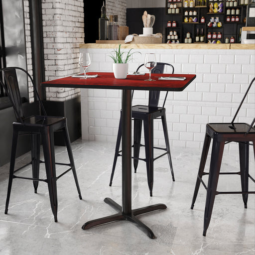36SQ MA Laminate Table-X-Base