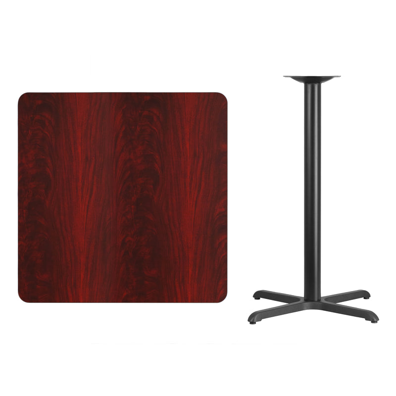 36SQ MA Laminate Table-X-Base