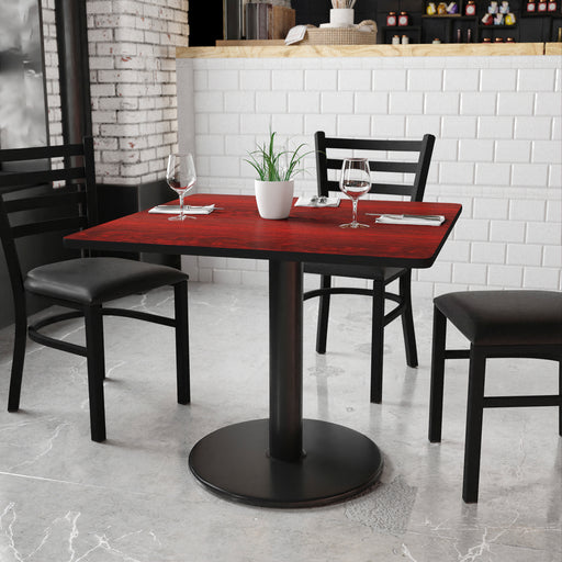 36SQ MA Laminate Table-RD Base