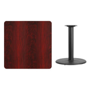 36SQ MA Laminate Table-RD Base