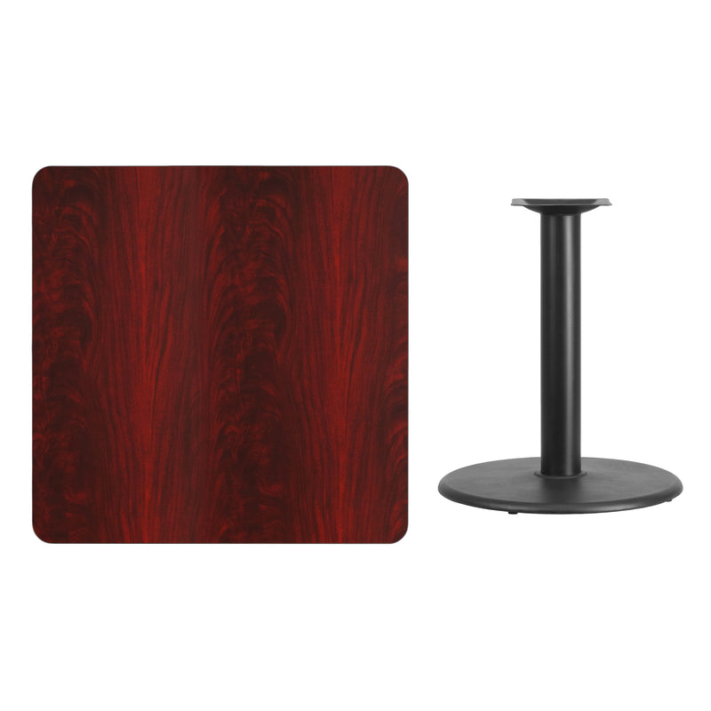 36SQ MA Laminate Table-RD Base