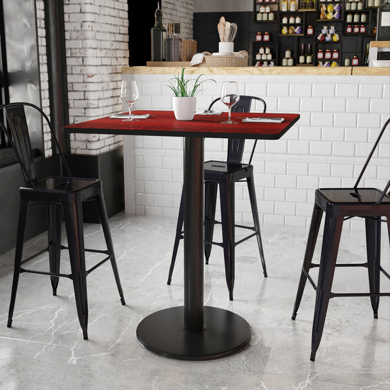 36SQ MA Laminate Table-RD Base