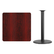 36SQ MA Laminate Table-RD Base