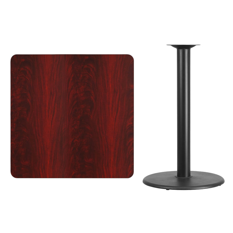 36SQ MA Laminate Table-RD Base