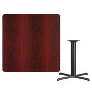 42SQ MA Laminate Table-X-Base