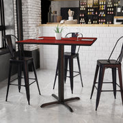 42SQ MA Laminate Table-X-Base