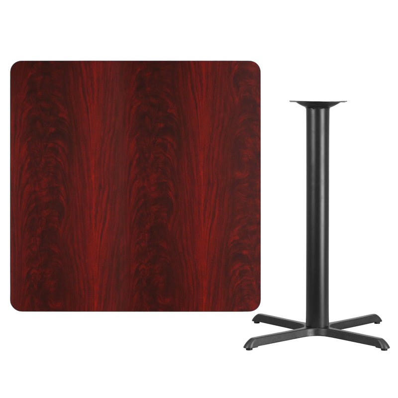 42SQ MA Laminate Table-X-Base