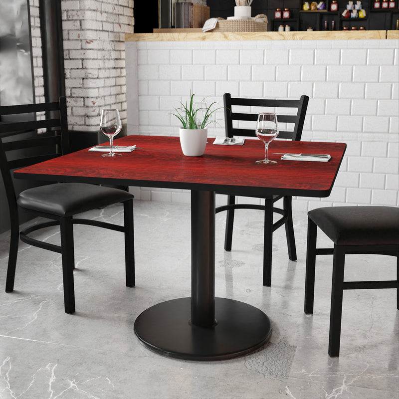 42SQ MA Laminate Table-RD Base