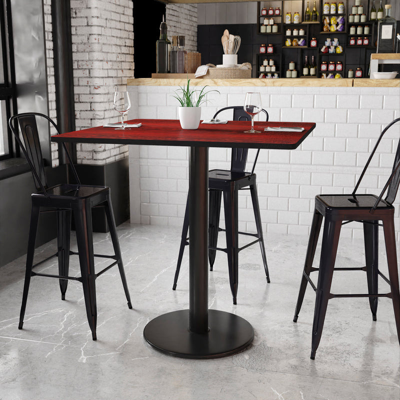42SQ MA Laminate Table-RD Base