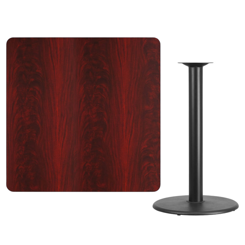 42SQ MA Laminate Table-RD Base