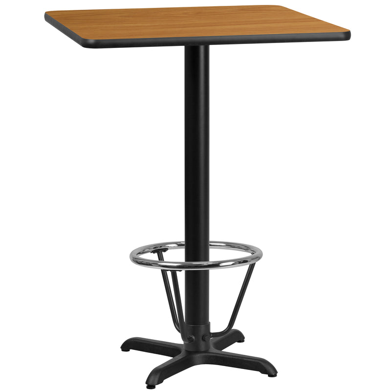 24SQ Natural Table-X-Base