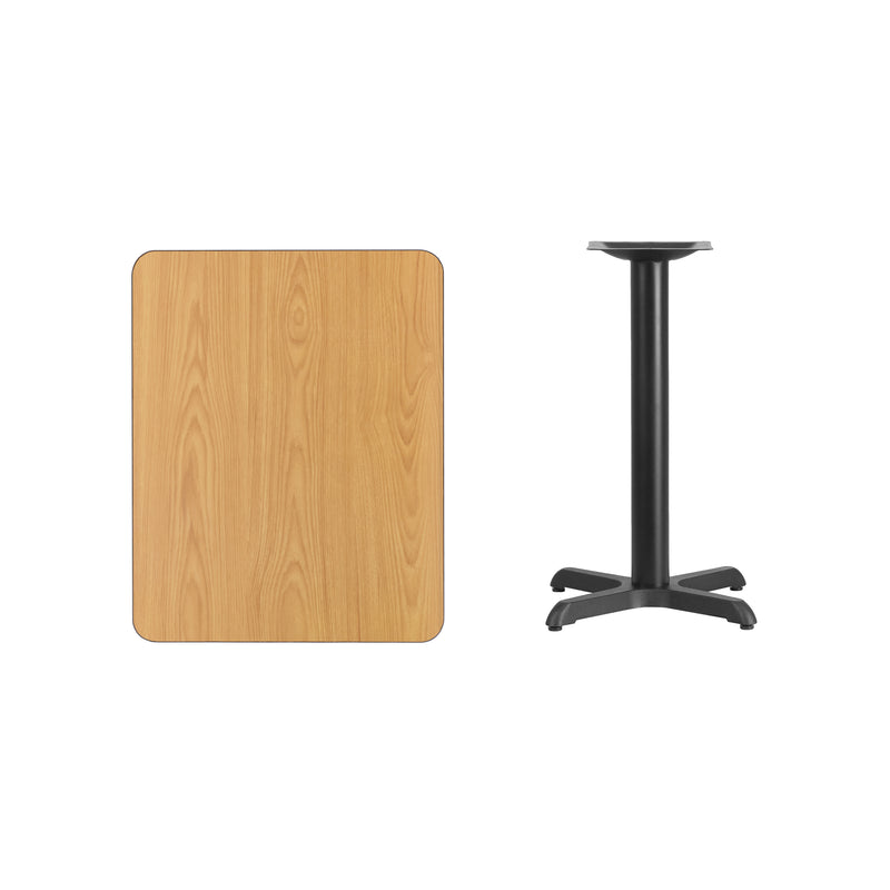 24x30 NA Laminate Table-X-Base