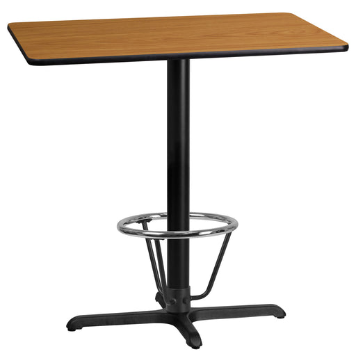 24x42 Natural Table-X-Base