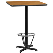 30SQ Natural Table-X-Base