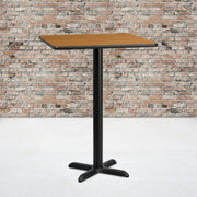 30SQ NA Laminate Table-X-Base