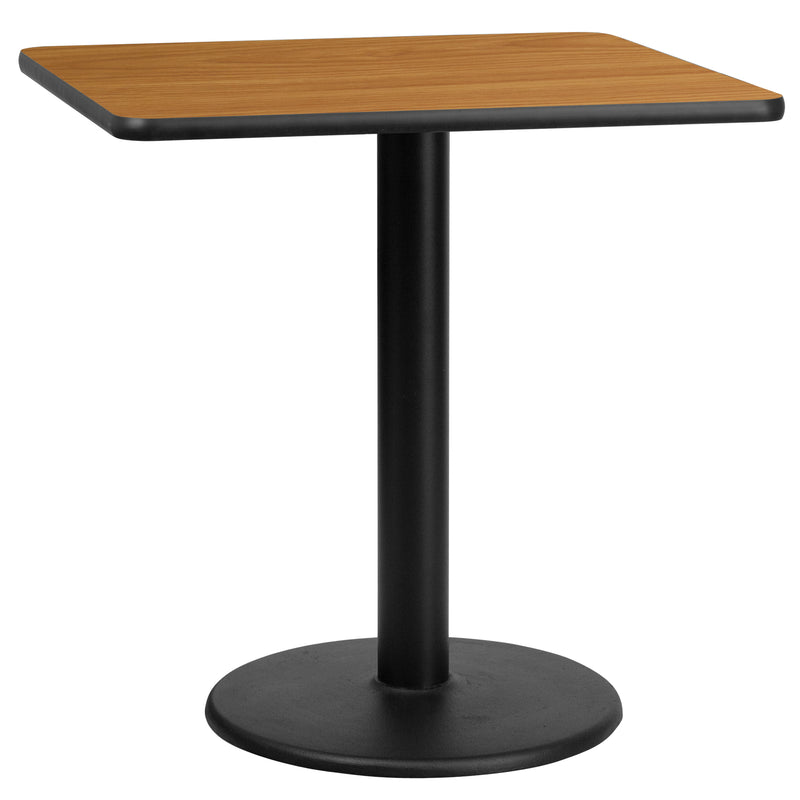 30SQ NA Laminate Table-RD Base