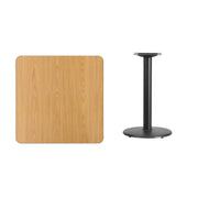 30SQ NA Laminate Table-RD Base