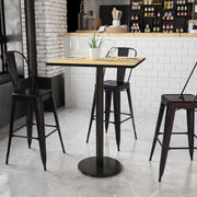 30SQ NA Laminate Table-RD Base
