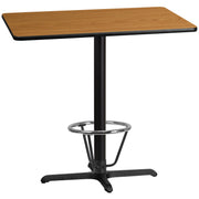 30x42 Natural Table-X-Base