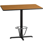 30x48 Natural Table-X-Base