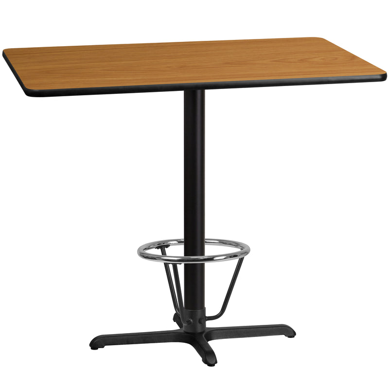 30x48 Natural Table-X-Base