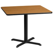 36SQ NA Laminate Table-X-Base