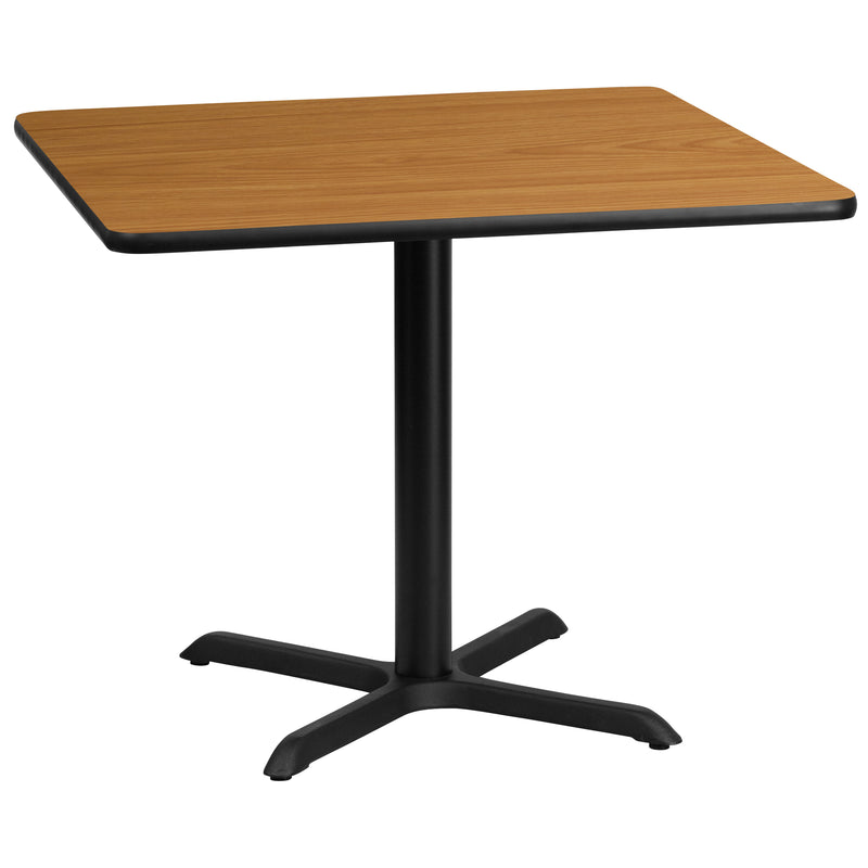 36SQ NA Laminate Table-X-Base