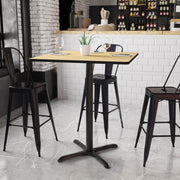 36SQ NA Laminate Table-X-Base