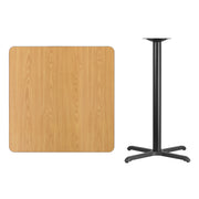 36SQ NA Laminate Table-X-Base