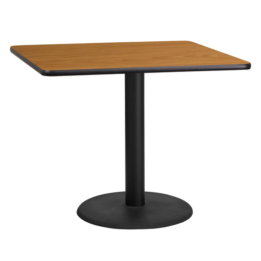 36SQ NA Laminate Table-RD Base