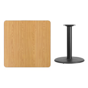 36SQ NA Laminate Table-RD Base