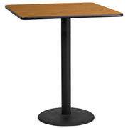 36SQ NA Laminate Table-RD Base
