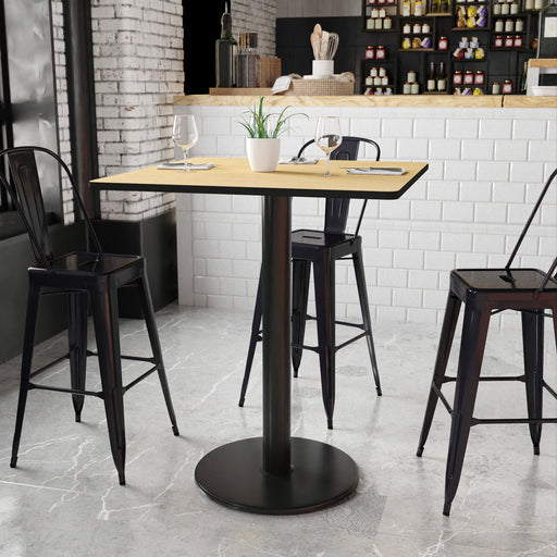 36SQ NA Laminate Table-RD Base