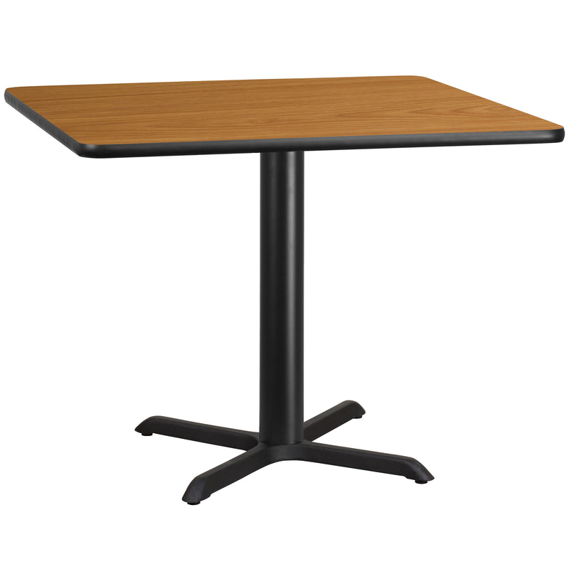 42SQ NA Laminate Table-X-Base